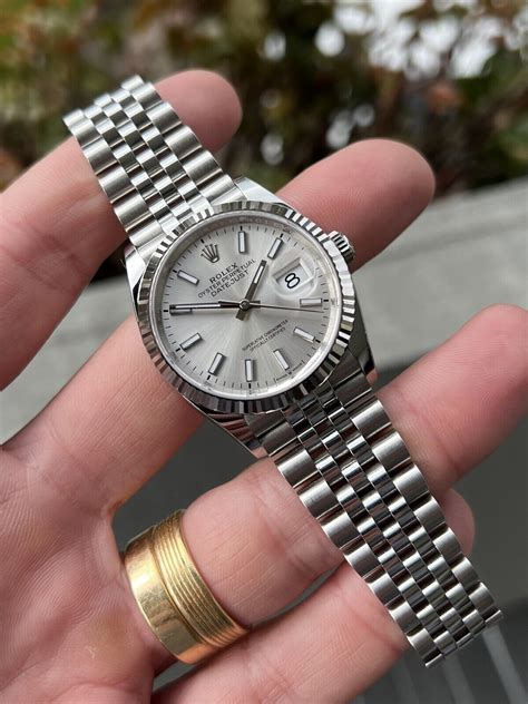 rolex date just silver dial 36|rolex 2022 release datejust 36.